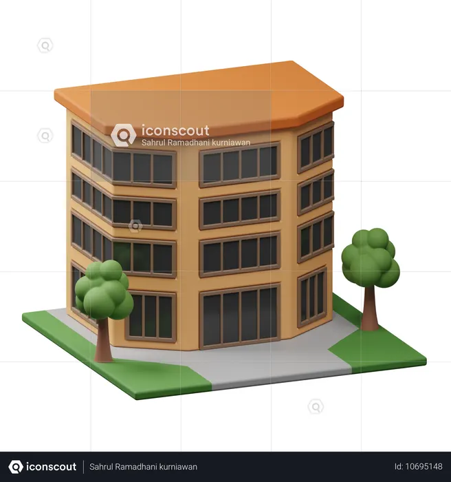 Mall building  3D Icon
