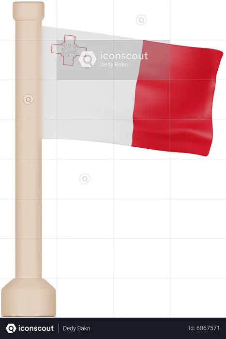 Malta Flag Flag 3D Icon
