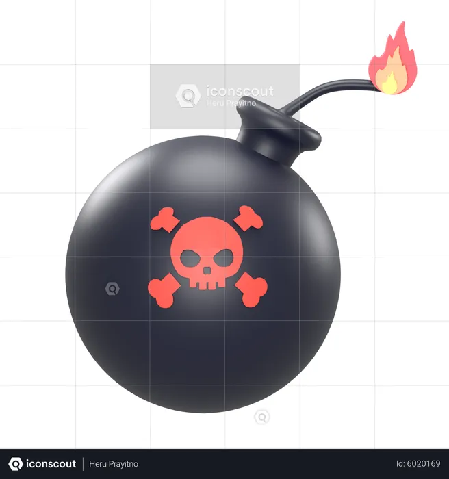 Malware bomb  3D Icon
