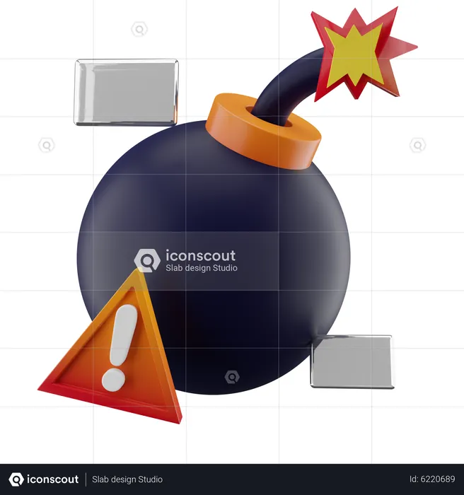 Malware Bomb  3D Icon