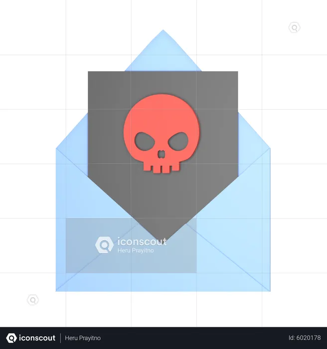 Malware in Email  3D Icon