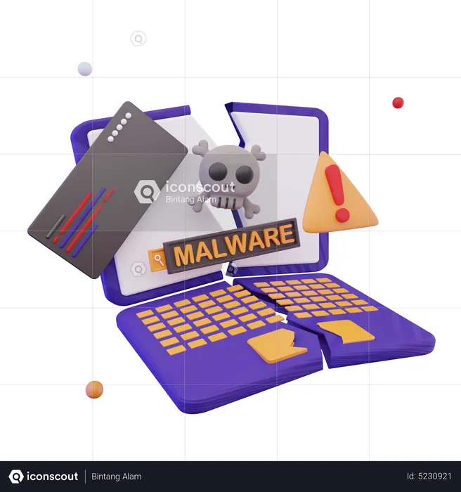 Malware Virus  3D Icon