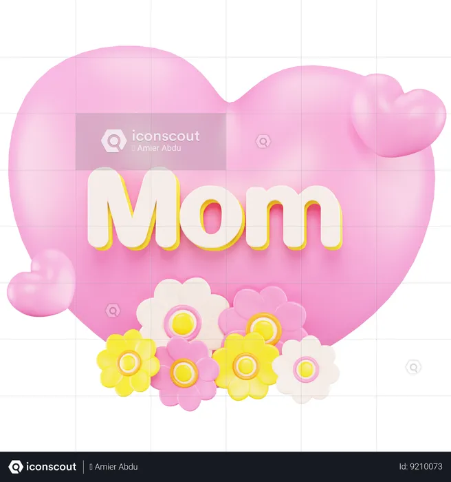 Amor mamá  3D Icon