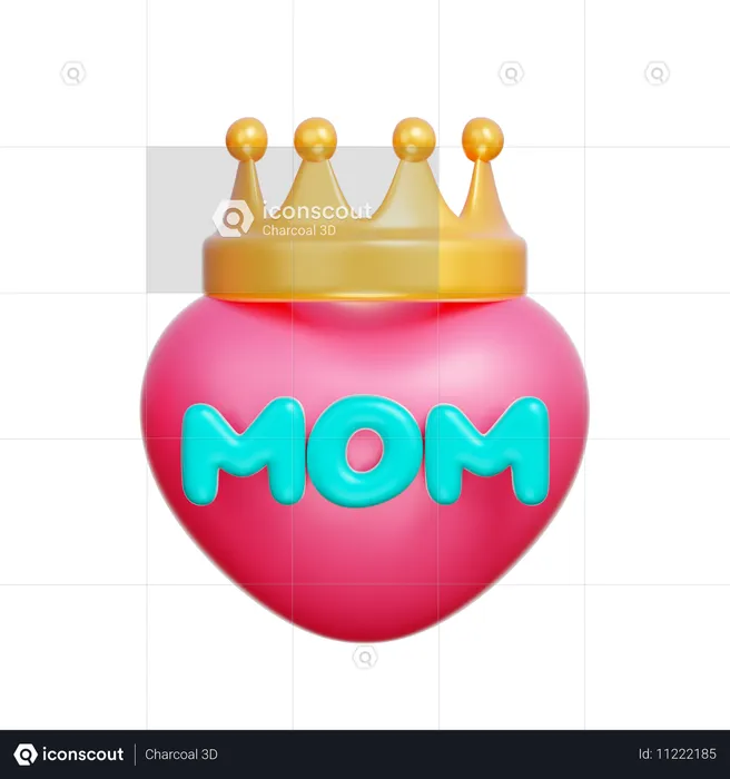 Mamá reina  3D Icon