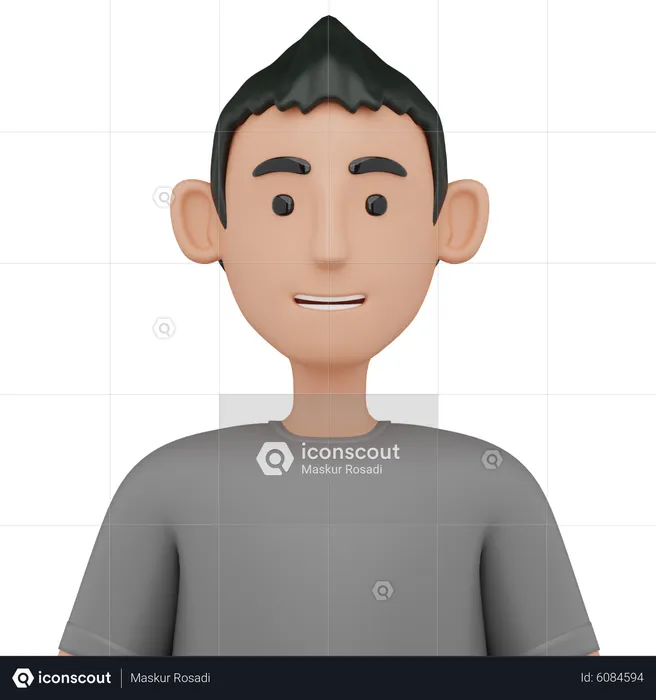 Man Avatar  3D Icon