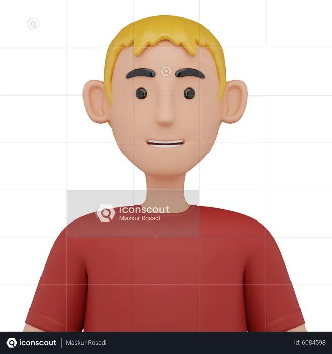 Man Avatar  3D Icon