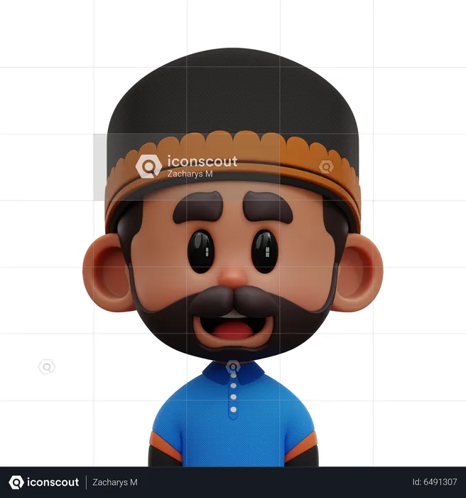 Man Avatar  3D Icon