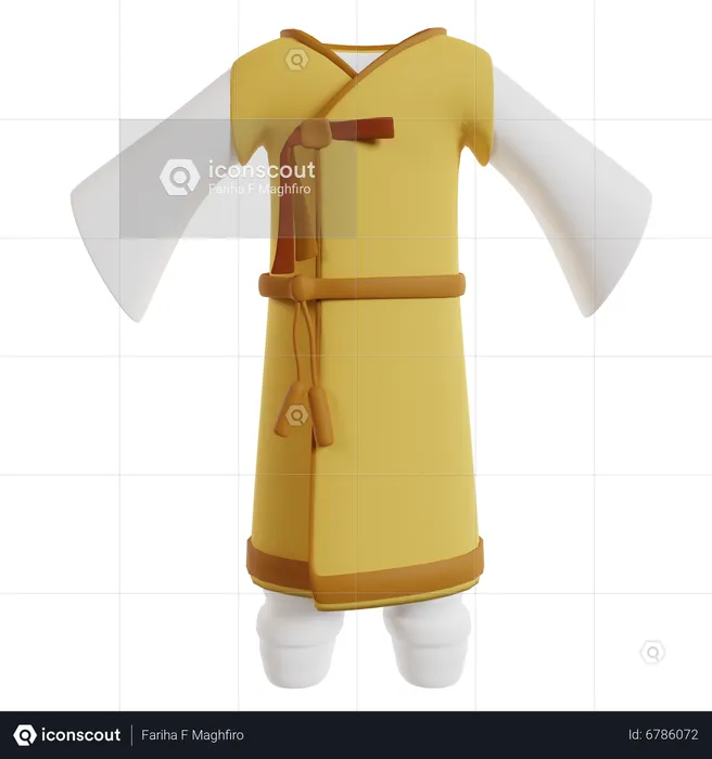 Man Hanbok  3D Icon