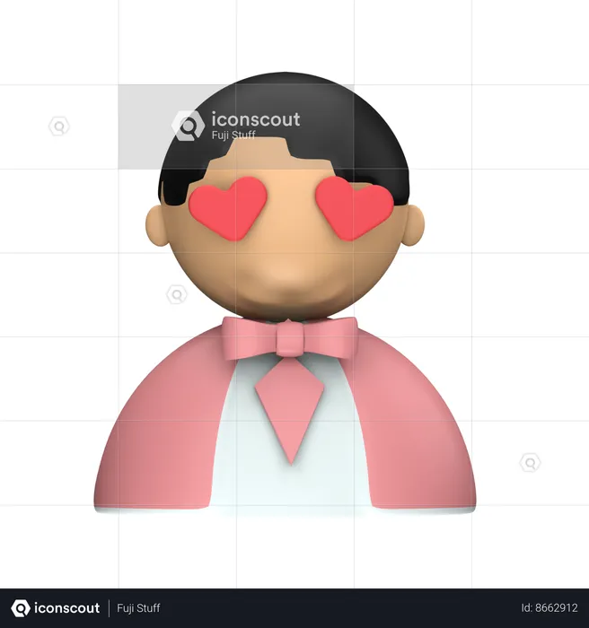 Man In Love  3D Icon