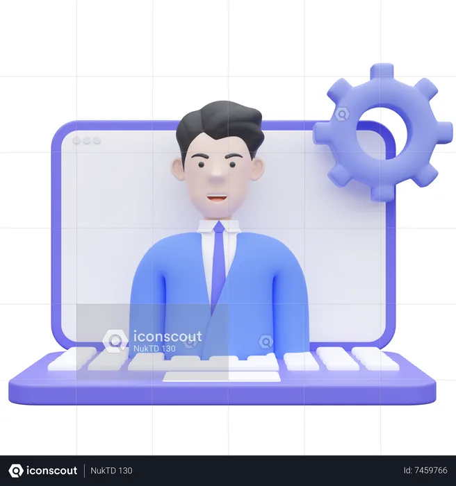 Man Power In Business  3D Icon