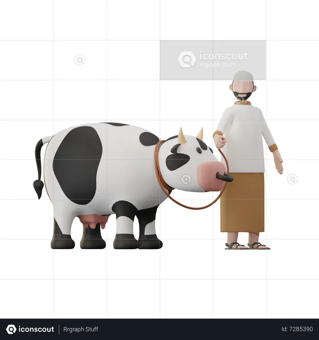 Man Qurban  3D Icon