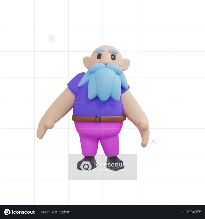 Man standing  3D Illustration