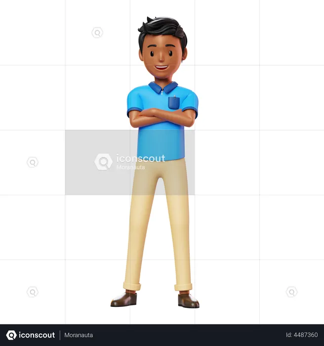 Man standing  3D Illustration