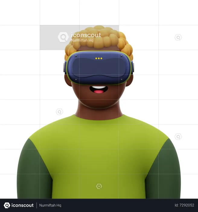 Man with VR  3D Icon