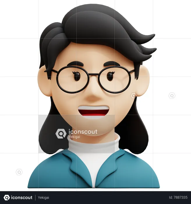 Manager Woman  3D Icon