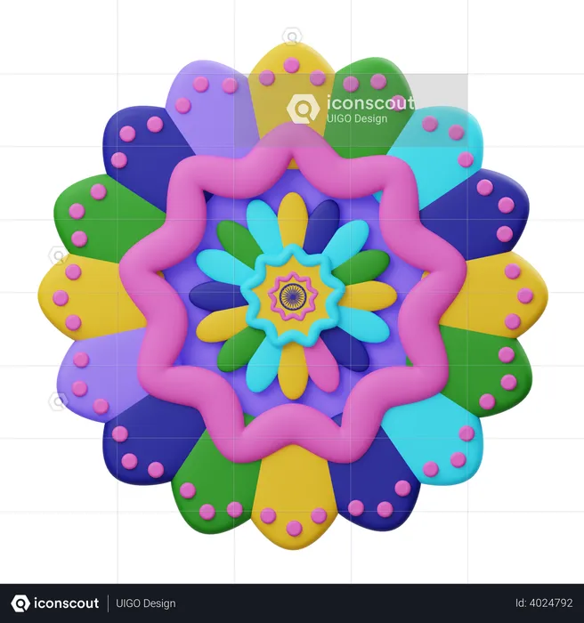 Mandala  3D Illustration