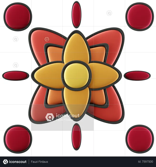 Mandala  3D Icon
