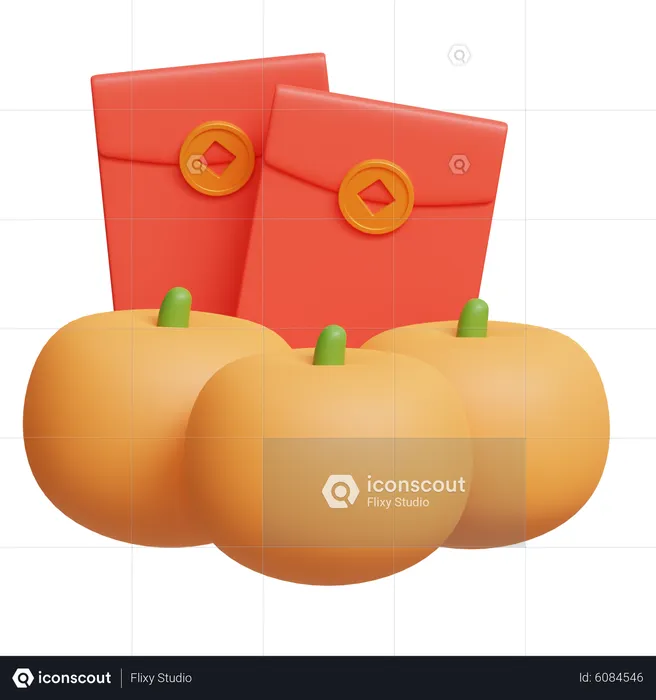 Mandarine  3D Icon