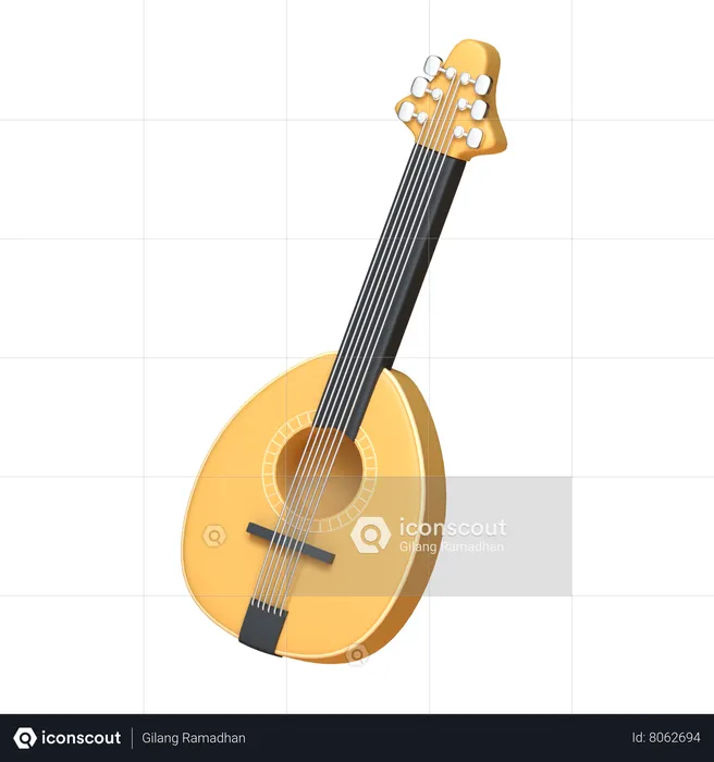 Mandolin  3D Icon