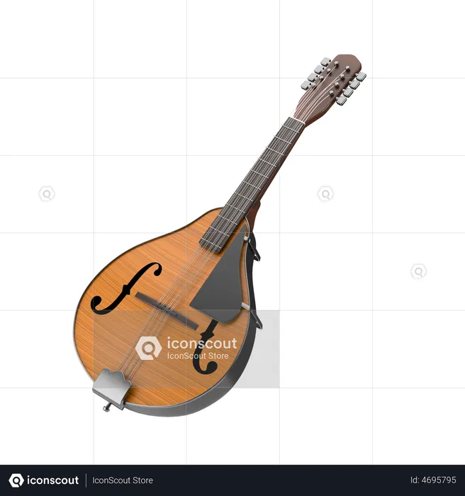 Mandolin  3D Icon