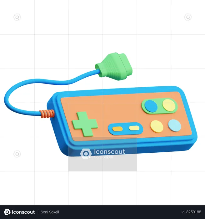 Une manette  3D Icon