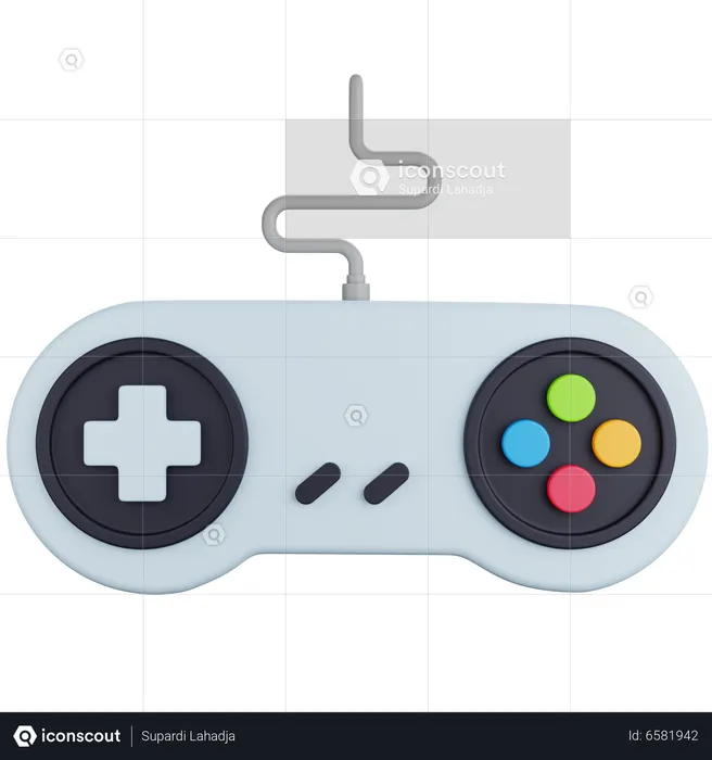 Manette de jeu filaire  3D Icon