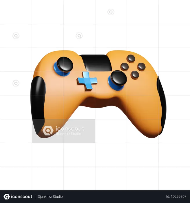 Manette de jeu sans fil  3D Icon