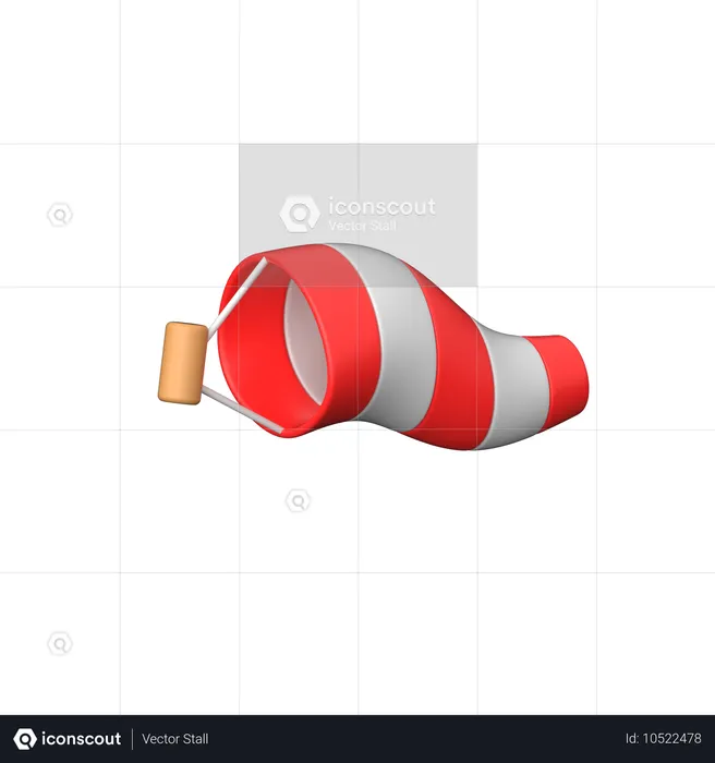 Manga de viento  3D Icon