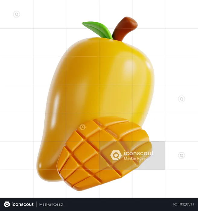 Mango Fruit  3D Icon