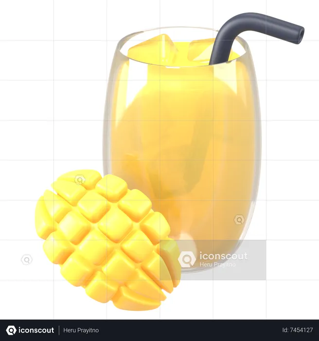 Mango Juice  3D Icon