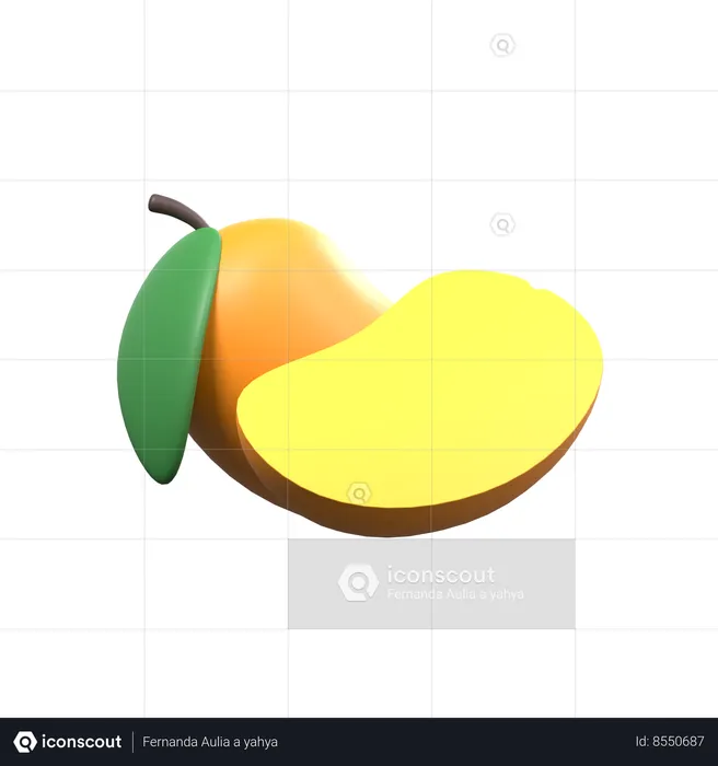 Mango Slices  3D Icon