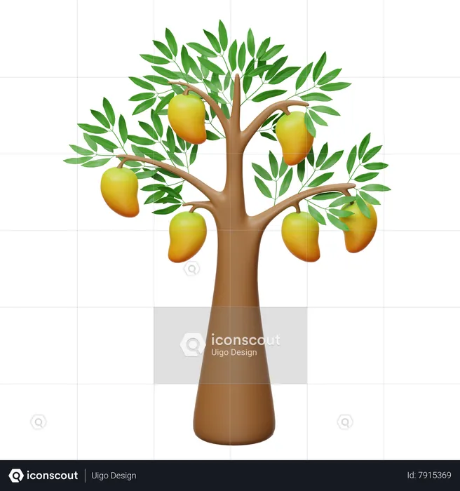 Mango Tree  3D Icon