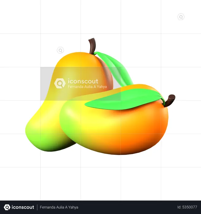 Mangoes  3D Icon