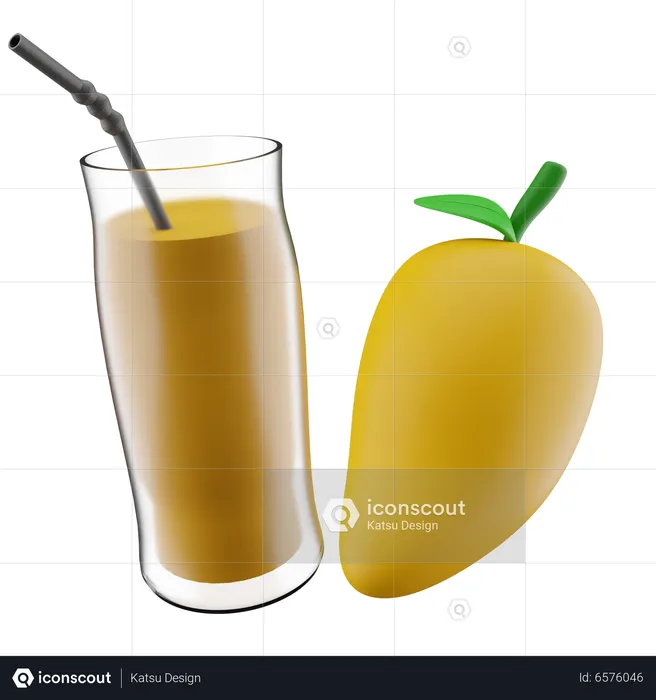 Mango saft  3D Icon