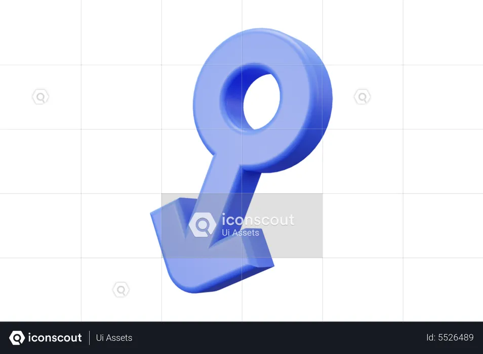 Männliches Geschlecht  3D Icon