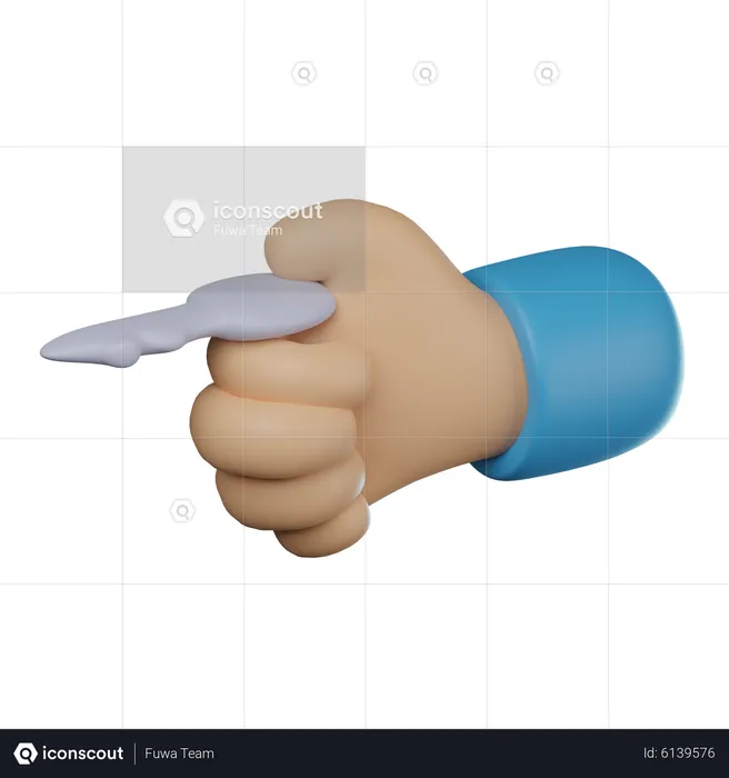 Mano sosteniendo la llave  3D Icon