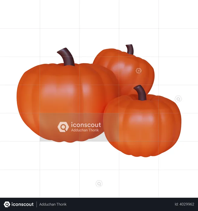 Manojo de calabaza  3D Illustration