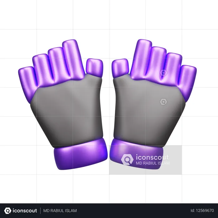 Guantes de manos  3D Icon
