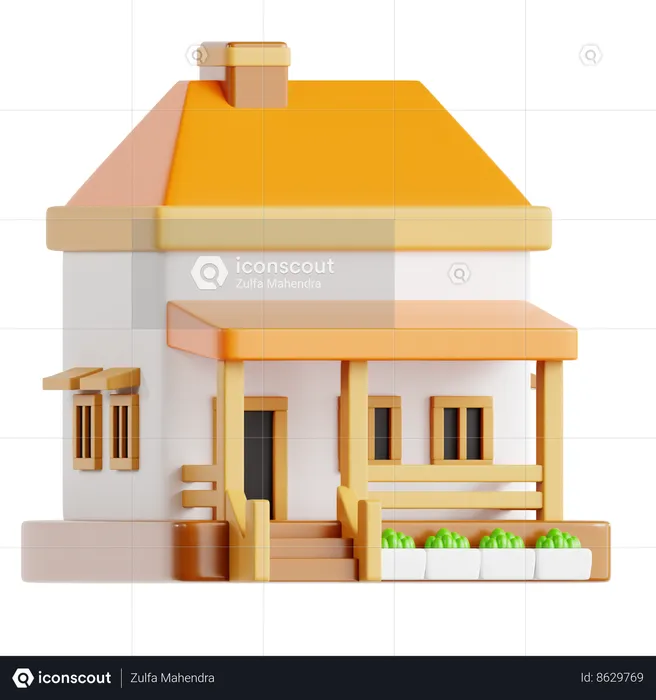 Mansion  3D Icon