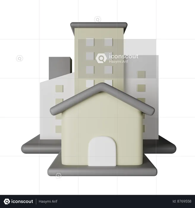 Mansion  3D Icon