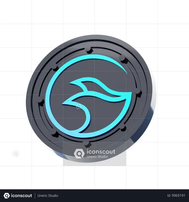 Manta Network  3D Icon