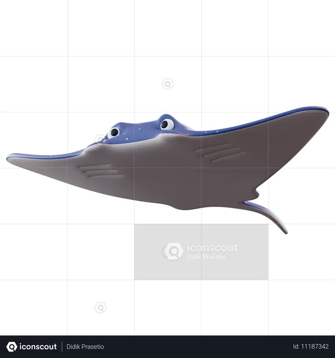 Manta Ray  3D Icon