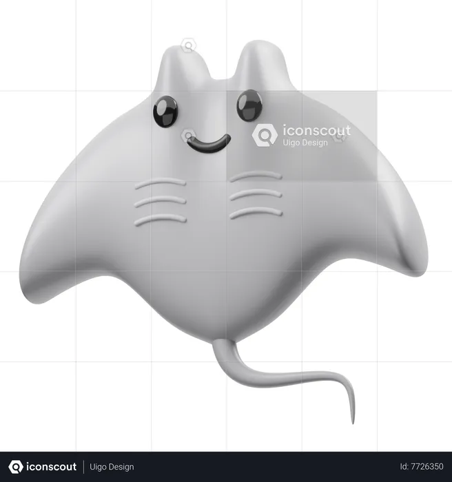 Manta Ray  3D Icon