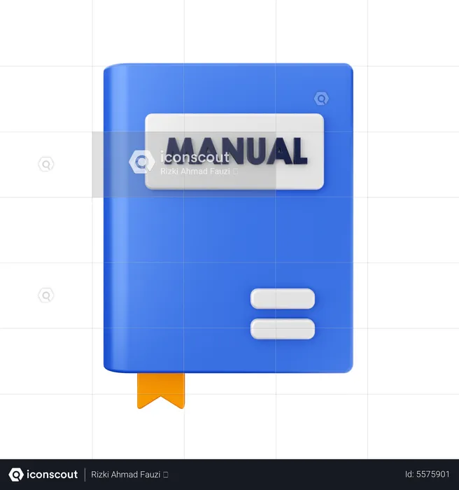 Manual Book  3D Icon