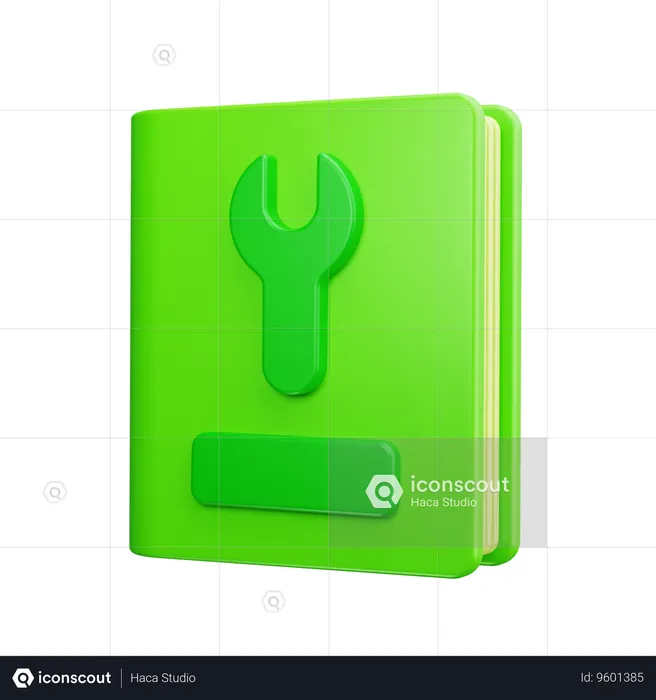 Manual Book  3D Icon