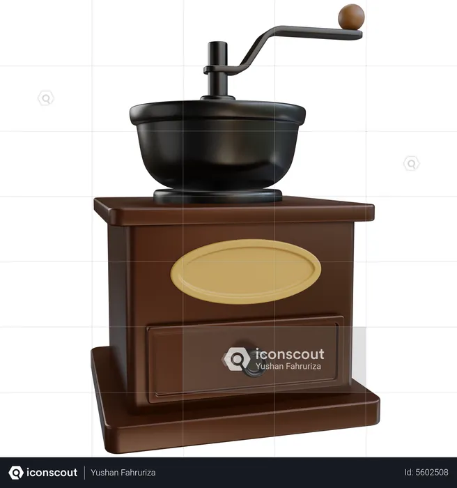 Manual Coffee Grinder  3D Icon