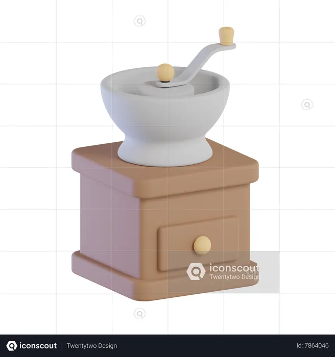 Manual Grinder  3D Icon