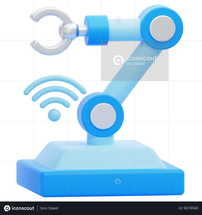Manufacturing  3D Icon