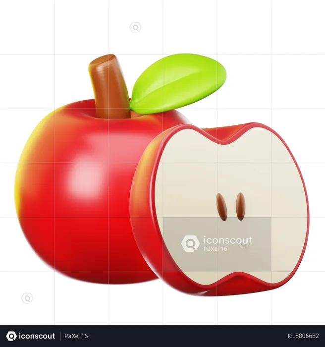 Manzana  3D Icon