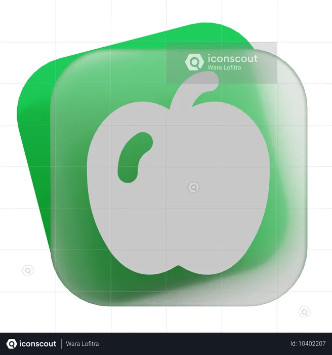 Manzana  3D Icon